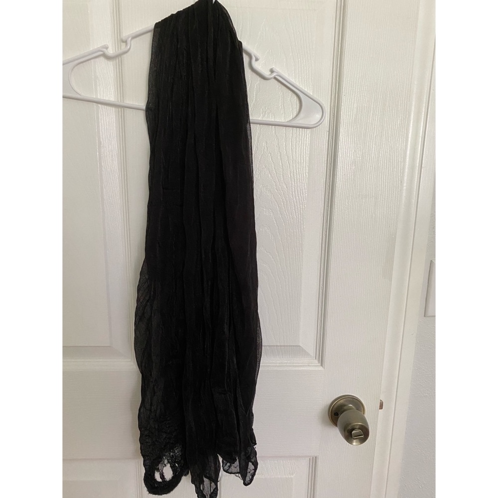 Black wrap scarf